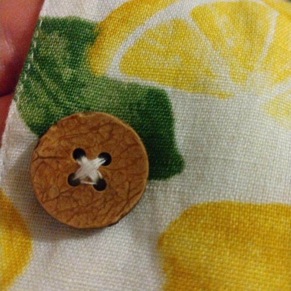 BCBgeneration Lemon Yellow & White Button Down Romper Preppy Resort Wear Sz. S - Picture 10 of 16